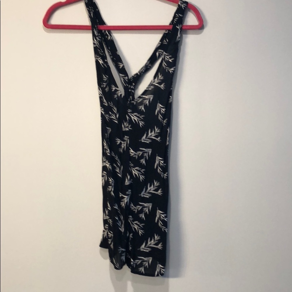 Black and white urban outfitters romper